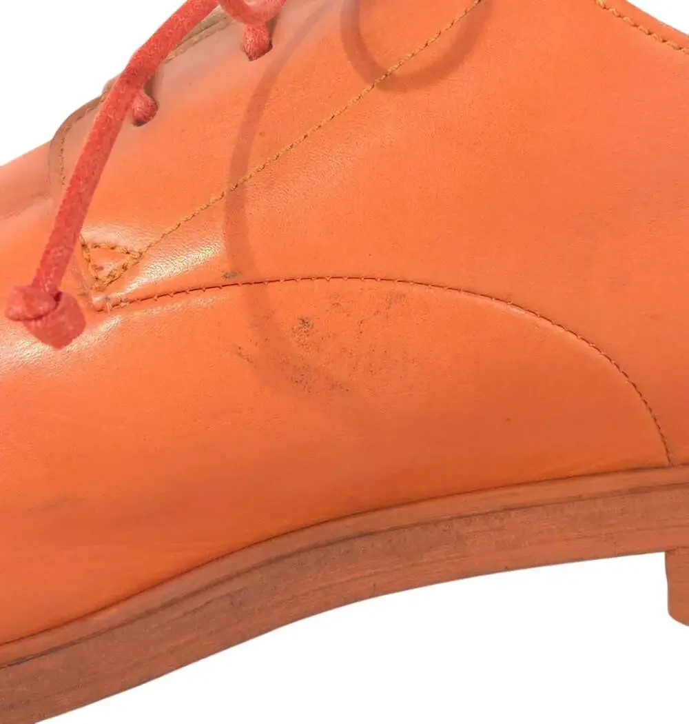 Marsell Grained Leather Derby Shoes US 11 EU 44 Mens Orange $795